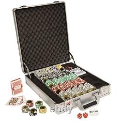 MBGBrybelly Black Diamond Poker Chip Set in Aluminum Carry Case Holo Inlay