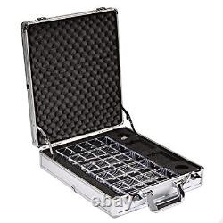 MBGBrybelly Black Diamond Poker Chip Set in Aluminum Carry Case Holo Inlay