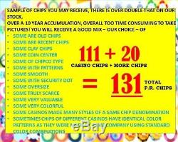 MEGA Set 131 PUERTO RICO CASINO New & Vintage POKER CHIP COLLECTION +Bonus Lot