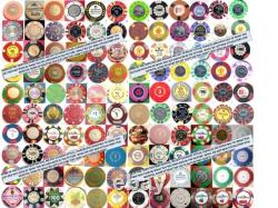 MEGA Set 131 PUERTO RICO CASINO Vintage POKER CHIP COLLECTION Hoard +Bonus Lot