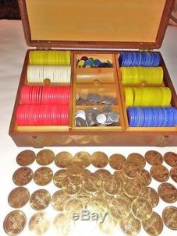 METRO Games New York Token chips game set 48 Brass SUNBEAM Lucky Coins