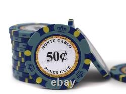 MICRO STAKES Cash Game Monte Carlo Poker Chip Set Bulk 5 Cent/10 Cent Blinds