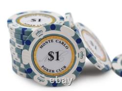 MICRO STAKES Cash Game Monte Carlo Poker Chip Set Bulk 5 Cent/10 Cent Blinds