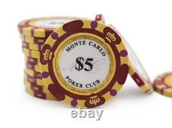 MICRO STAKES Cash Game Monte Carlo Poker Chip Set Bulk 5 Cent/10 Cent Blinds