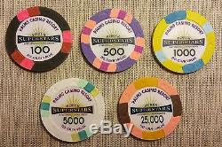 MINT Rare Poker SuperStars Tournament Chip Set Palms Casino BCC Paulson GPI