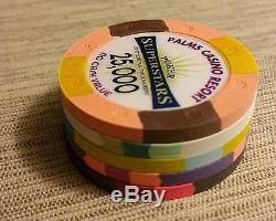 MINT Rare Poker SuperStars Tournament Chip Set Palms Casino BCC Paulson GPI