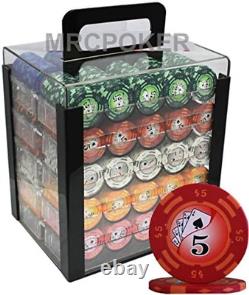 MRC 1000Pcs Yin Yang Poker Chips Set with Acrylic Case Custom Build