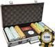 MRC 300 Pcs Monte Carlo Poker Club Poker Chips Set with Aluminum Case Custom Bui