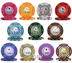 MRC POKER 500pcs 14G LAS VEGAS YIN YANG CLAY POKER CHIPS SET