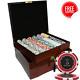 MRC POKER 750PCS 14G ECLIPSE POKER CHIPS SET With MAHOGANY CASE