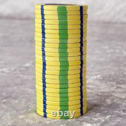 Majestic Card Room $1,000 Poker Chips Clay Casino Set 25 Chips