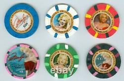 Marilyn's Celebrity Casino 6 Casino Poker Chip Set Spokane Wa Uncirculated