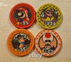 Mario poker chip set 500