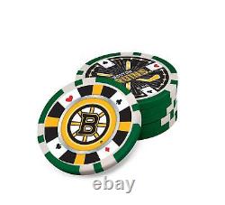 MasterPieces Casino Style 300 Piece Poker Chip Set NHL Boston Bruins