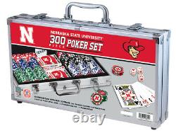 MasterPieces NCAA Nebraska Cornhuskers 300-Piece Poker Chip Set