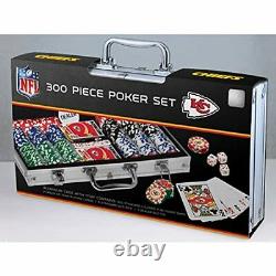 MasterPieces NFL Kansas City Chiefs 300-Piece Poker Chip Set Team Colors KCC3