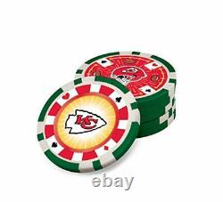 MasterPieces NFL Kansas City Chiefs 300-Piece Poker Chip Set Team Colors KCC3