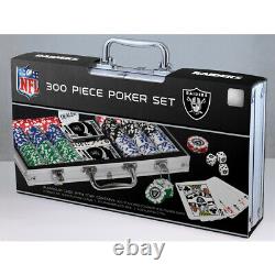 MasterPieces NFL Las Vegas Raiders 300-Piece Poker Chip Set