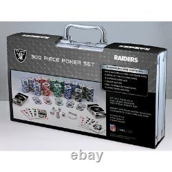 MasterPieces NFL Las Vegas Raiders 300-Piece Poker Chip Set