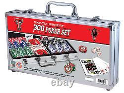 MasterPieces Texas Tech Red Raiders NCAA Poker Set with Case 300 Piece