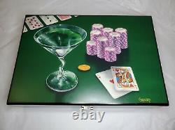 Michael Godard BIG Slick Poker Set Chips Cards Dice NWD