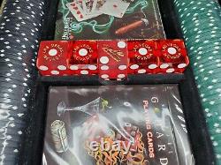 Michael Godard BIG Slick Poker Set Chips Cards Dice NWD