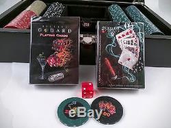 Michael Godard Poker Chip Set with 200 Chips, Cards, and Dice