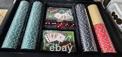Michael Godard Poker Set 200 Chips and 2 Decks of Cards and dice