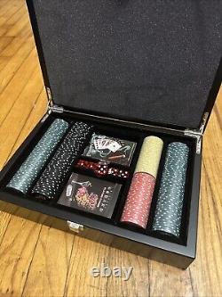 Michael Godard Royal Flush Poker Chips Cards Dice Set Rare