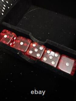 Michael Godard Royal Flush Poker Chips Cards Dice Set Rare