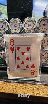 Monte Carlo 14g poker chip set with acrylic carrying case & cards