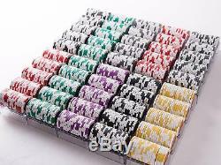 Monte Carlo Casino, 1000PCS Chips with Acrylic Display Case, Las Vegas Poker set