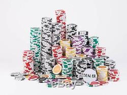 Monte Carlo Casino, 1000PCS Chips with Acrylic Display Case, Las Vegas Poker set