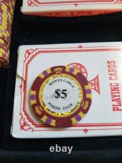 Monte Carlo Poker Chip Set 500pcs Monte Carlo Poker Club
