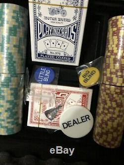 Monte Carlo Poker Set of 500 14 Gram 3 Tone Chips with Heavy Duty Aluminum Case