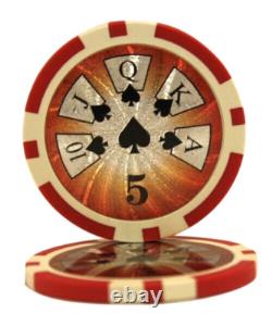 Mrc Poker 1000pcs 14g High Roller Poker Chips Set With Acrylic Case & Chips Tray