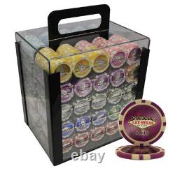 Mrc Poker 1000pcs 14g Las Vegas Poker Chips Set Acrylic Case