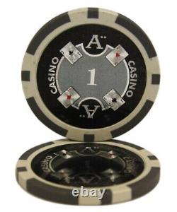 Mrc Poker 1000pcs 14g Laser Graphic Ace Casino Poker Chips Set With Alum Case