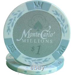 Mrc Poker 1000pcs 14g Monte Carlo Millions Poker Chips Set With Acrylic Case