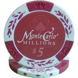 Mrc Poker 1000pcs 14g Monte Carlo Millions Poker Chips Set With Acrylic Case