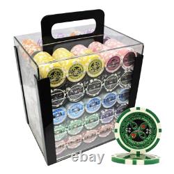 Mrc Poker 1000pcs 14g Ultimate Poker Chips Set With Acrylic Case & Chip Trays