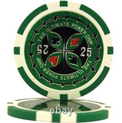 Mrc Poker 1000pcs 14g Ultimate Poker Chips Set With Acrylic Case & Chip Trays