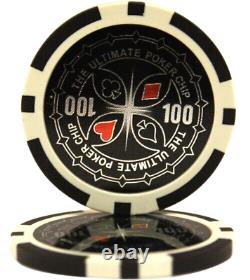 Mrc Poker 1000pcs 14g Ultimate Poker Chips Set With Acrylic Case & Chip Trays