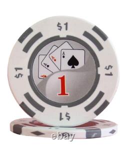 Mrc Poker 1000pcs 14g Yin Yang Design Poker Chips Set With Acrylic Case