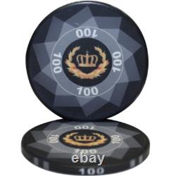Mrc Poker 300pcs 10g Laurel Crown Ceramic Poker Chips Set Aluminum Case