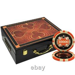 Mrc Poker 500pc 14g Ace Casino Clay Poker Chips Set High Gloss Wood Case
