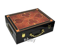 Mrc Poker 500pc 14g Ace Casino Clay Poker Chips Set High Gloss Wood Case