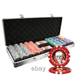 Mrc Poker 500pcs 13.5g Skull Poker Chips Set With Alum Case