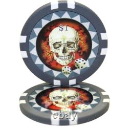 Mrc Poker 500pcs 13.5g Skull Poker Chips Set With Alum Case