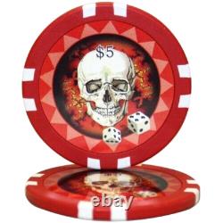 Mrc Poker 500pcs 13.5g Skull Poker Chips Set With Alum Case